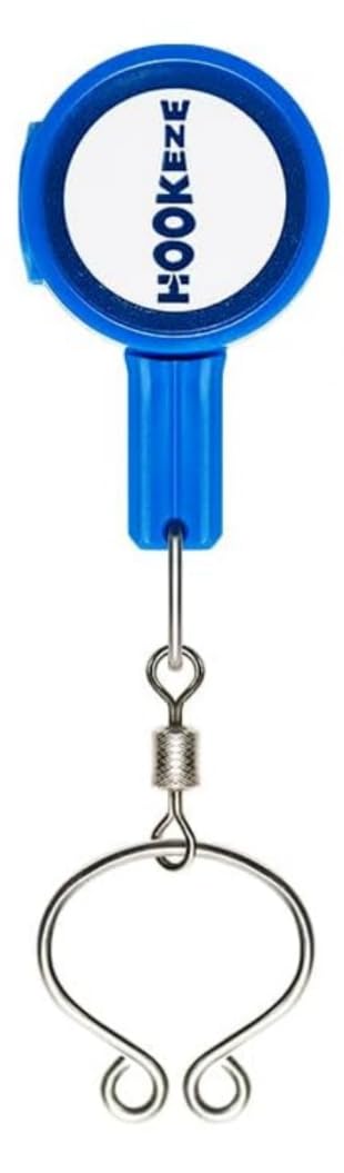 HOOK-EZE Fishing Knot Tying Tool (1 Pack), Fly Fishing Accessories Tie Fishing Line to Hooks, Fishing Gear and Equipment, Fishing Gifts Stocking Stuffers & Gadgets Tackle for Men (Blue)