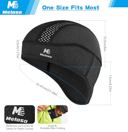 Breathable Skull Cap for Men - Cooling Hard Hat Liner with Neck Shade