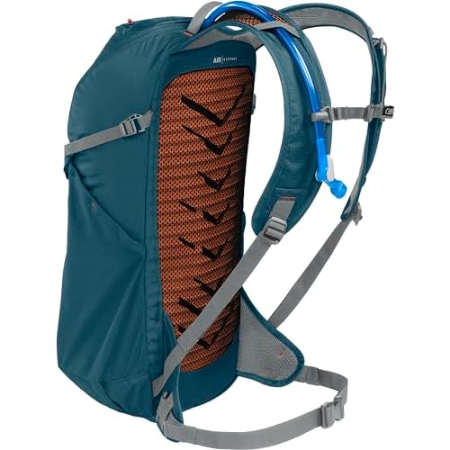 CamelBak Rim Runner X22 Hiking Hydration Backpack with 1.5L Crux Reservoir, Blue Granite