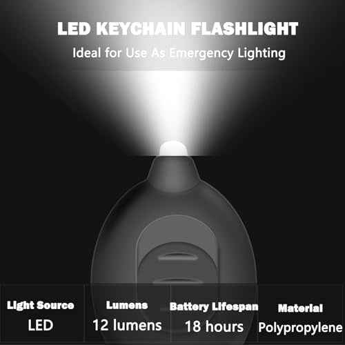 Mini LED Keychain Flashlight, Ultra Bright Tiny Flashlight, Small Keychain Flashlight White Light, Micro Pocket Key Ring LED Flashlight for Emergency Lighting - Multicolor Shell (16PCS)