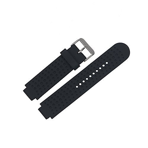 Silicone Watch Band for Garmin Forerunner 25 Large - Black/Blue