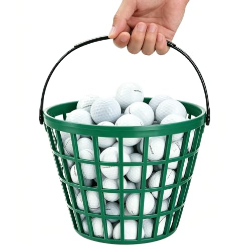 2-Pack Golf Ball Basket with Handle - Large Capacity Storage for Golf Practice & Course