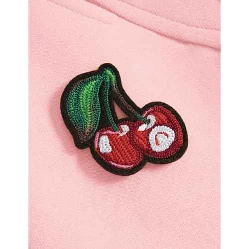 Aelfric Eden Cherry Embroidery Baggy Barrel Sweatpants Wide Leg Pants Open Bottom Casual Y2K Athletic Lounge Sports Trousers