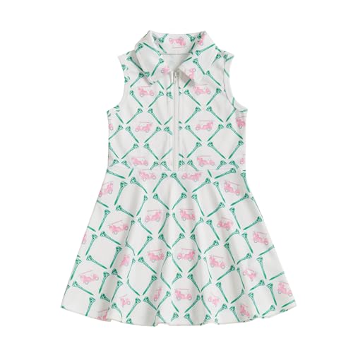 Toddler Girls Back to School Polo Dress - 5-6 Years White Variation