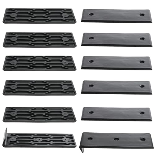 Boat Trailer Bunk Slide Pads & Glide Enders Set - 10.25" x 3.1", Pack of 2
