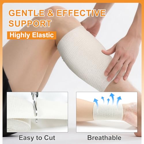 Elasticated Tubular Bandage 3.5 Inch x 11 Yard Size E Compression Support