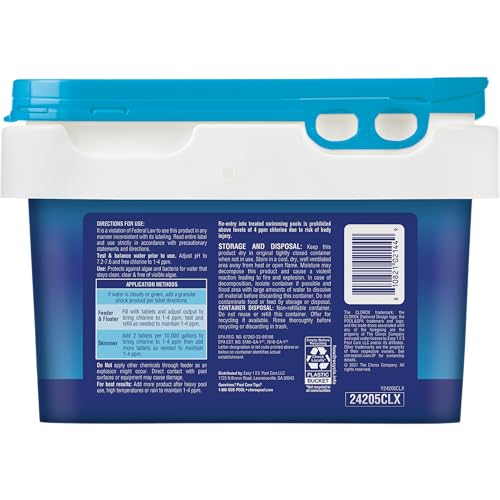 Pool & Spa Chlorine Tablets 5 lb - Kills Bacteria & Stops Algae, Individually Wrapped