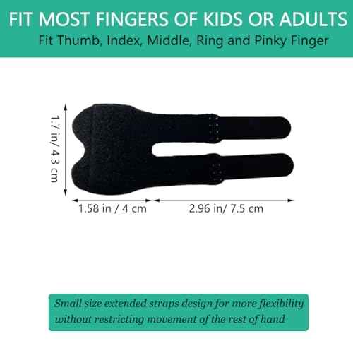 Small Trigger Finger Splint Kids (2 Pack), Thumb Splint Pinkie Finger Brace for Broken, Arthritis, Straightening, Injury, Finger Support Stabilizer for Thumb/Middle/Ring/Index/Pinky Fingers