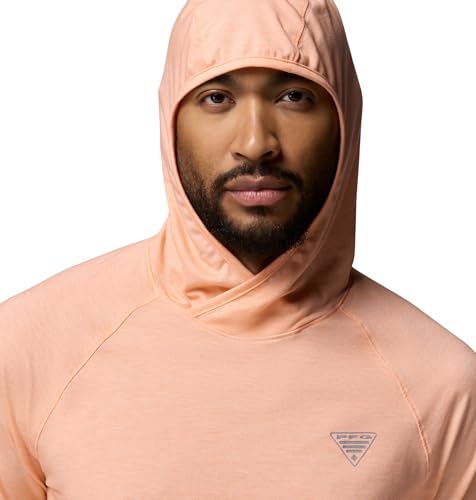 Men's Lightweight PFG Uncharted II Hoodie - Medium Bright Nectar, UPF 30 Sun Protection