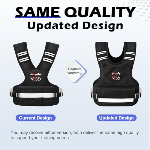 Weighted Vest for Women Men - Adjustable 11-20lb Black with Reflective Strips