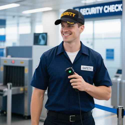 Waldeal Security Trucker Hat for Men Women, Embroidered Adjustable Snapback Mesh Baseball Cap for Security Guard