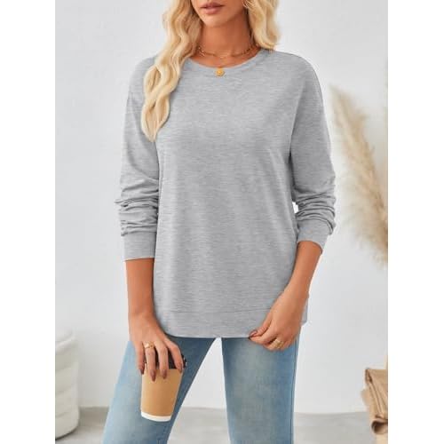 Trendy Queen Womens Crewneck Long Sleeve Tops Casual Sweaters Fall Fashion Outfits Winter Clothes 2025