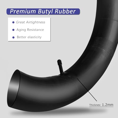 26 Inch Bike Inner Tubes 4.0 Fat Tire with AV35mm Schrader Valve - Pack of 2