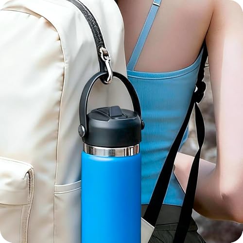 Straw Lid for Hydroflask, Lids with Straw for Hydro Flask 12 16 18 20 32 40 64oz Wide Mouth Water Bottles, Replacement Cap Lid for Hydroflask, BPA Free