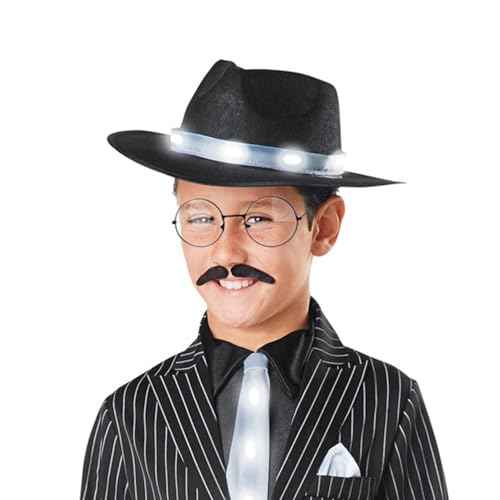 2 Pack Round Costume Glasses,Cosplay Old Man Costume Glasses Santa Gold Round Glasses, Wizard Wire Glasses for Kids Women Halloween Party