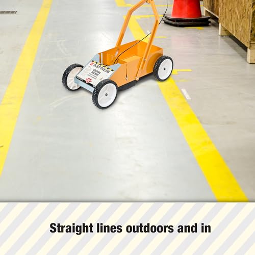Rust-Oleum 2395000 High-Performance Striping Machine, 9" x 27.5", Yellow