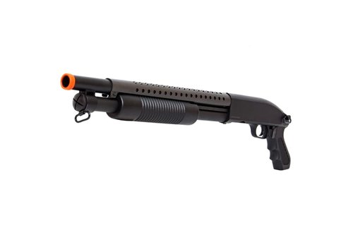 Pump Action Airsoft Shotgun with Full Metal/Steel Barrel 300 FPS (Airsoft Gun)