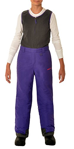 Kids Fleece Bib Overalls - Small Purple Winter Snow Pants & Overalls