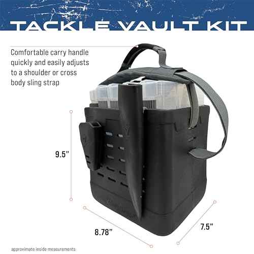 FROGG TOGGS EVA Tackle Vault, Lightweight, Customizable Fishing Tackle Bag