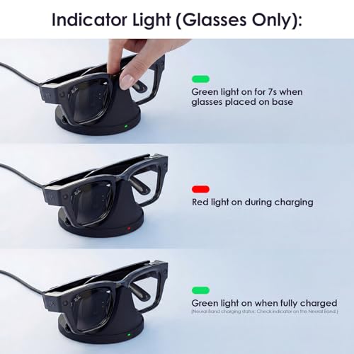 Magnetic 2-in-1 Charging Dock for Smart Glasses & Neural Band