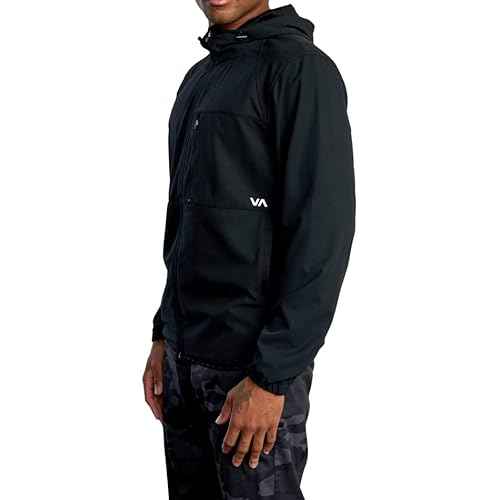 RVCA Mens Sport Yogger Ii 4-way Stretch Windbreaker Jacket