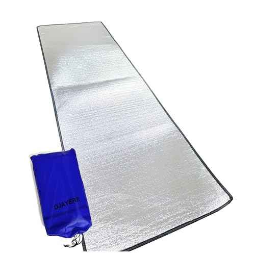Camping Mat Foam Foil Blanket for Camping Foam Pad Insulating Foil Mat Sleeping Tent Pad Thermal Aluminum Camping mat for Reflecting Heat