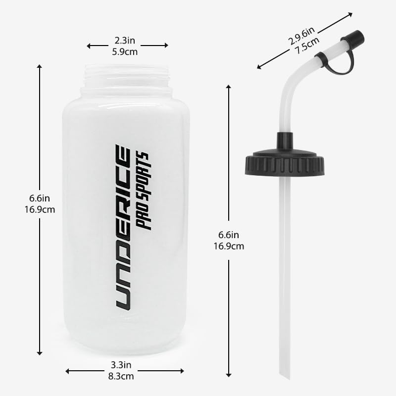 2-Pack Sports Water Bottles 1L BPA-Free Hydration Bottles with Long Straw