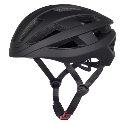 Adult Bicycle Helmet for Road & Mountain Cycling - Black, Large (58-61cm)