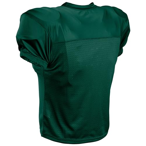 Unisex Preseason Football Practice Jersey Large Forest Green - Durable Breathable Polyester