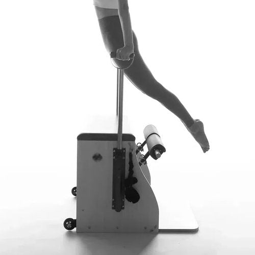 Pilates Chair, Split-Pedal Stability Pilates Combo Chair with Handles,Resistance Bands Chair Pilates Reformer Machine,Yoga Fitness Trainer,Pilates Equipment for Home Studio Use (White)