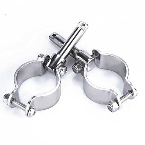Stainless Steel Clamp-On Oarlocks for Boats Kayaks Canoes Marine Yacht