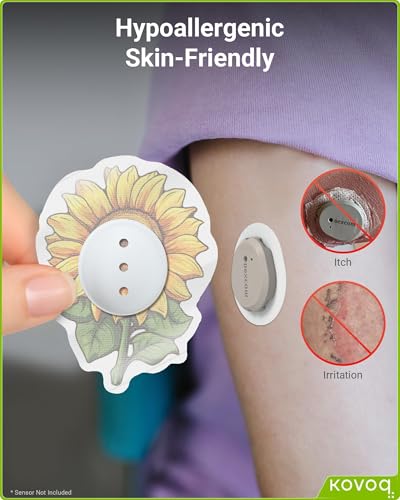 Rose Shaped Dexcom G7 & Stelo Over Patches Waterproof 16 Pc Floral Design