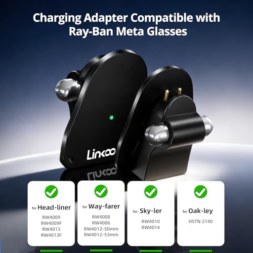 USB C Charging Adapter for Ray-Ban Meta Smart Glasses - 2 Pack