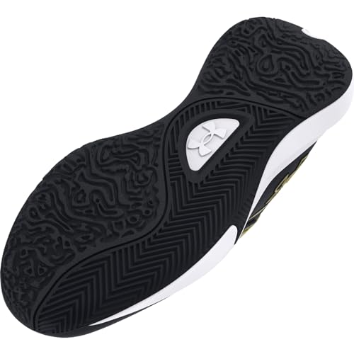 Unisex Basketball Shoes - Lockdown 7 Model, Black/Metallic Gold, Size 10 Women / 8.5 Men