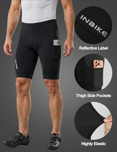 Men's Cycling Jersey Set Large White Reflective Breathable Quick-Dry Bib Shorts