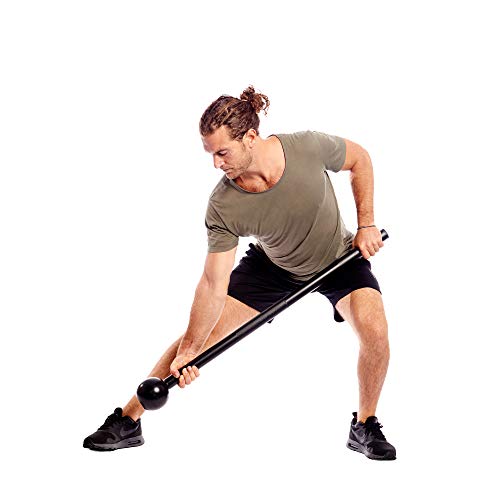 15 lb Steel Macebell for Strength Training & Rehabilitation - Matte Black