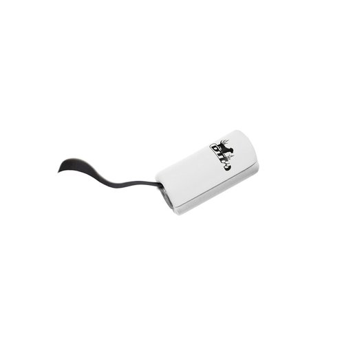 DT Systems Super Pro 6" Nylon Floating Scent-Holding Hunting Dog Training Dummy for Super Pro Launcher, White/Black Streamer