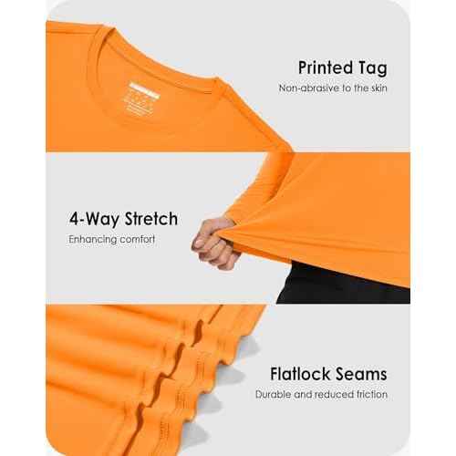 Boladeci Men's UPF 80+ Sun Shirts Long Sleeve Lightweight UV Protection SPF Shirts Rash Guard Swim T-Shirts