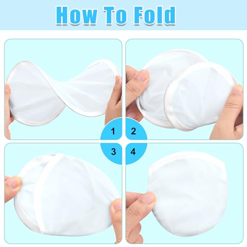 108PCS White Foldable Flying Disc Fans Bulk with Pouch - Collapsible Hand Toy for Kids