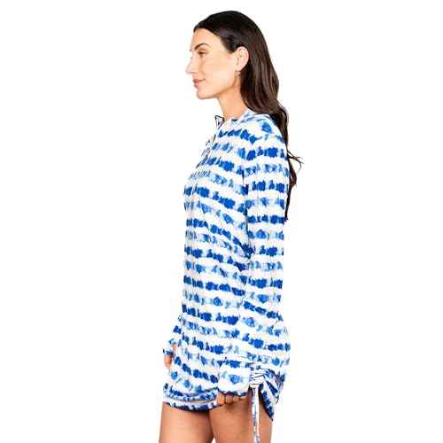 Banana Boat UPF 50+ Women's Adjustable Long Sleeve Swim Dress with UV Sun Protection Floral Design | Breathable Sun Dress