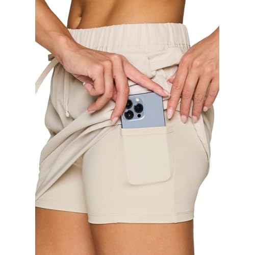 RBX Active Skort for Women, Quick Drying Golf/Pickleball/Tennis Skirt with Inner Compression Short, Pockets