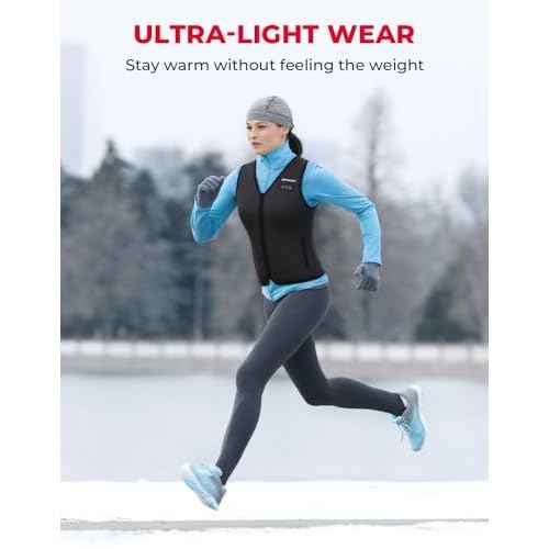 KEMIMOTO Heated Vest for Women with Battery Pack Included, V Neck with Inner Pocket Lights-out Design, Electric Warming Vest