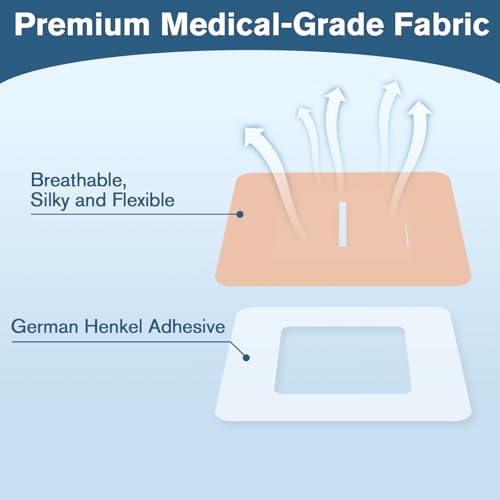 Waterproof Adhesive Patches for Insulin Pump - 40 Beige Hypoallergenic & Breathable