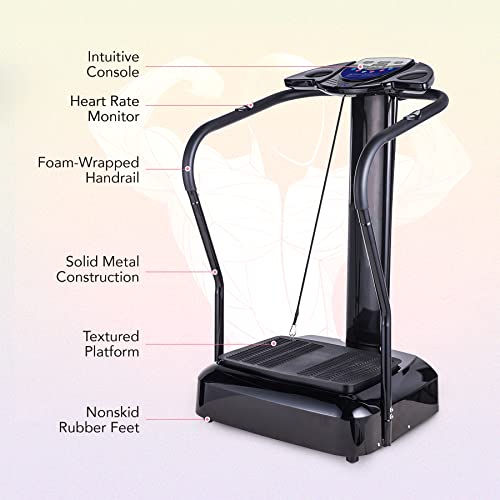 2000W Whole Body Vibration Platform Exercise Machine with MP3 Player (180 Speed Levels Platform)