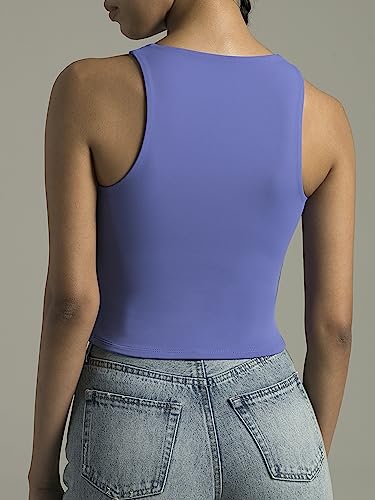 Colorfulkoala Women's Body Contour Tank Top - XX-Large Lavender Blue