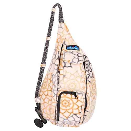 KAVU Mini Polar Rope Sling Crossbody Fleece Polyester Bag - Snow Garden