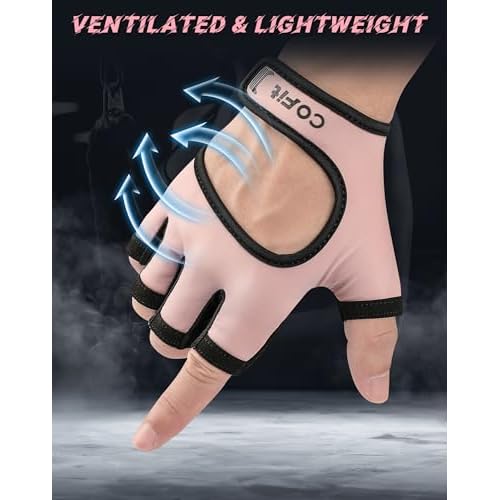 COFIT Breathable Workout Gloves, Antislip Weight Lifting Gym Gloves for Men Women, Superior Grip & Palm Protection for Weightlifting, Fitness, Exercise, Training