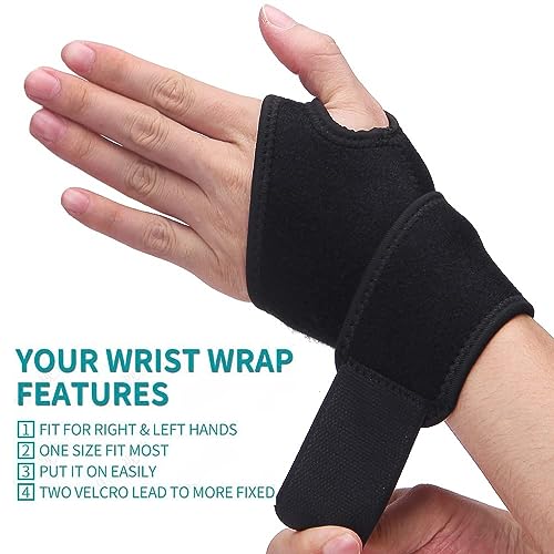 Carpal Tunnel Wrist Brace - Adjustable Support for Tendinitis & Arthritis - Purple