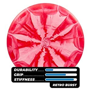 Disc Golf Putter - Latitude 64 Retro Burst Keystone 175g Red, PDGA Approved