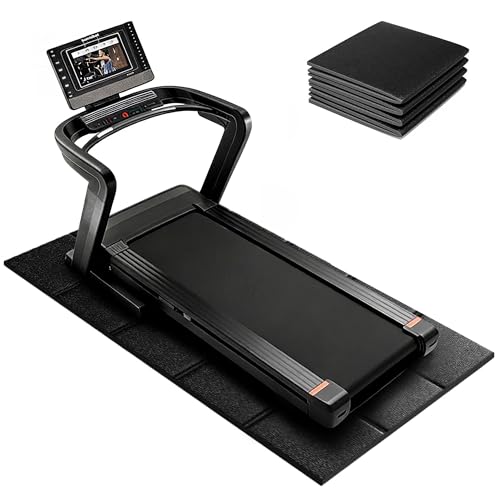 VTORY 79 x 39 Inch Non-Slip Treadmill Mat - Waterproof Shock Absorbing Floor Protector for Home Gym